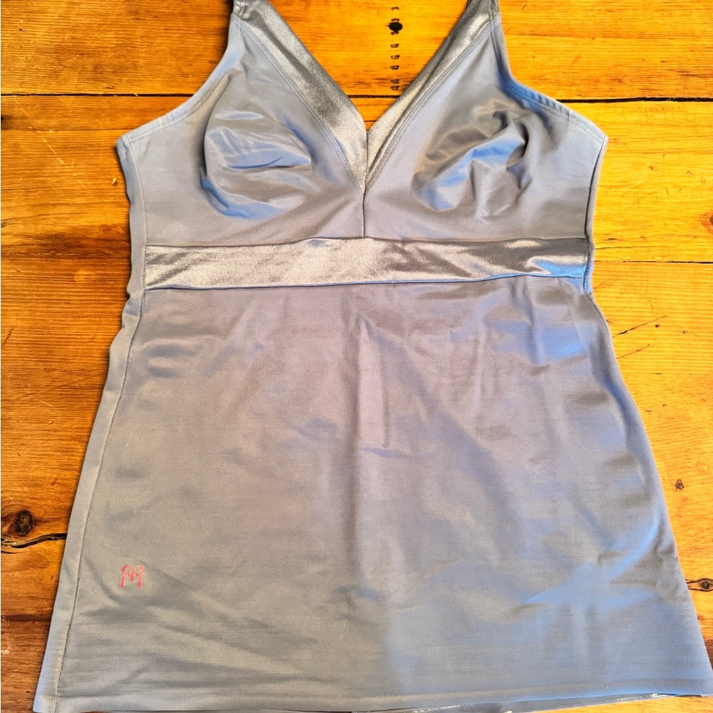 Ruby Ribbon Periwinkle Light Gray Top - image 1